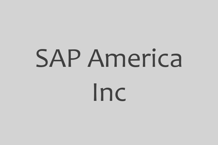 Software Services Company SAP America Inc