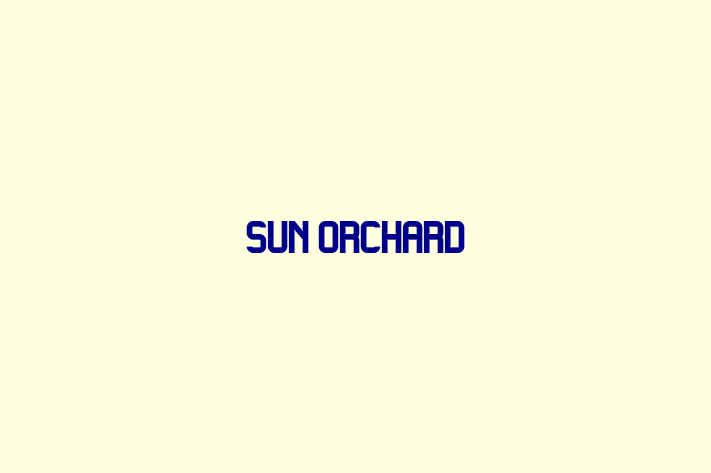 Human Resource Management Sun Orchard