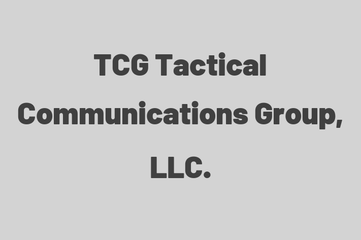 Application Development Company TCG   Tactical Communications Group LLC.