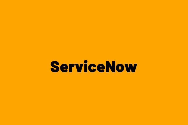 Application Development Company ServiceNow