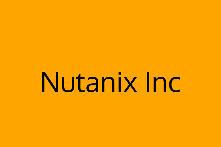 Software Consultancy Nutanix Inc