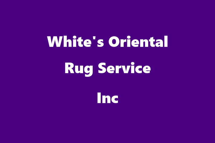 Domestic Cleaning Whites Oriental Rug Service Inc