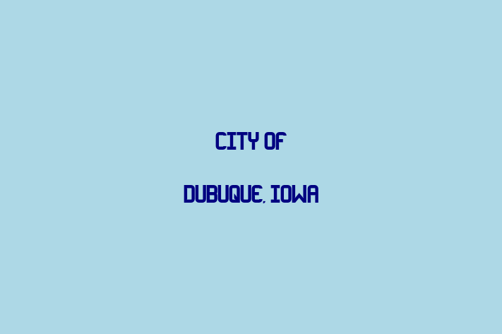 People Management City of Dubuque Iowa