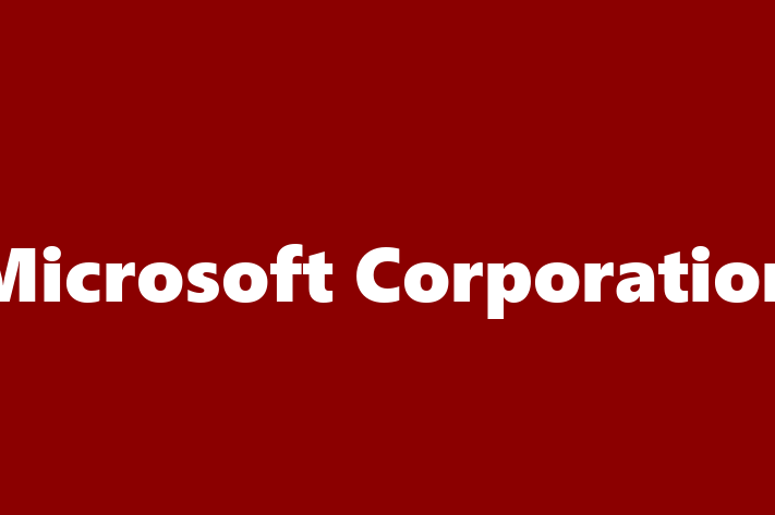 Software Consultancy Microsoft Corporation