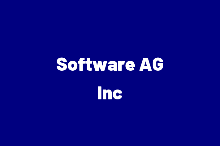 Software Development Company Software AG Inc