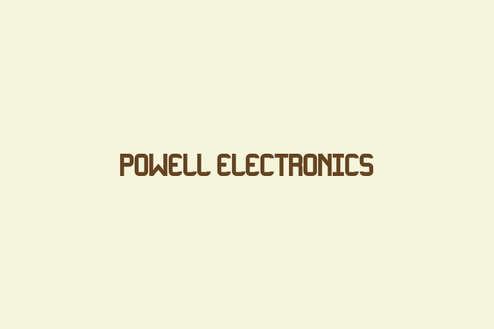 Human Capital Management Powell Electronics