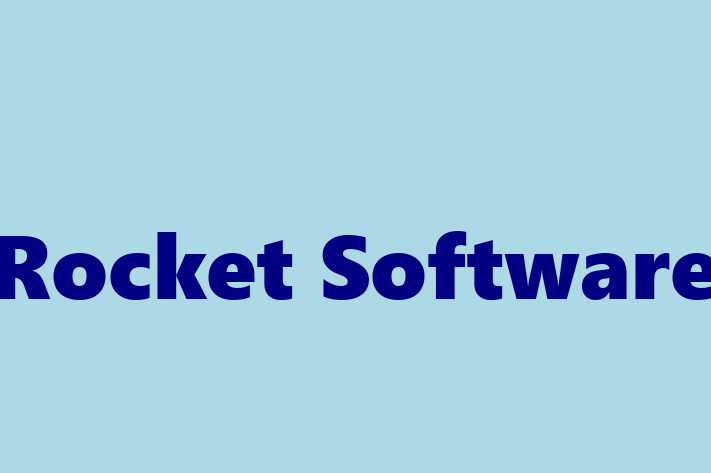 Software Solutions Provider Rocket Software