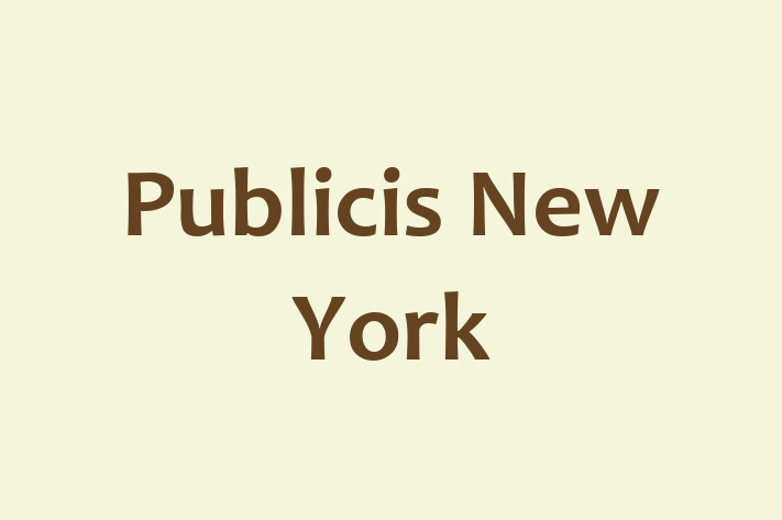 Software Services Company Publicis New York