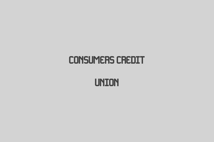 Human Resource Management Consumers Credit Union