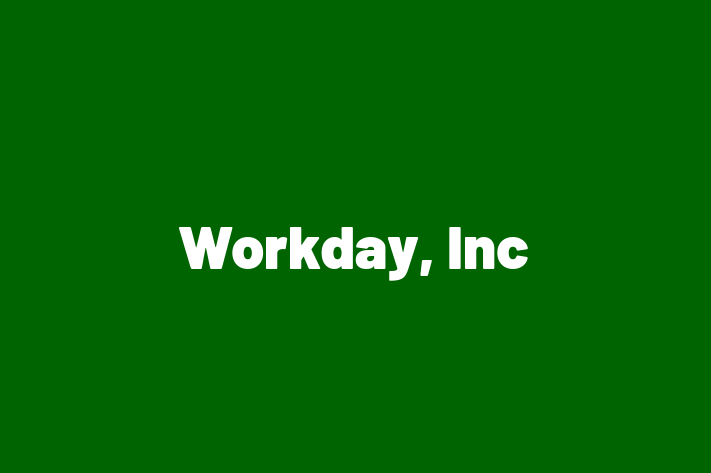 Technology Company Workday Inc