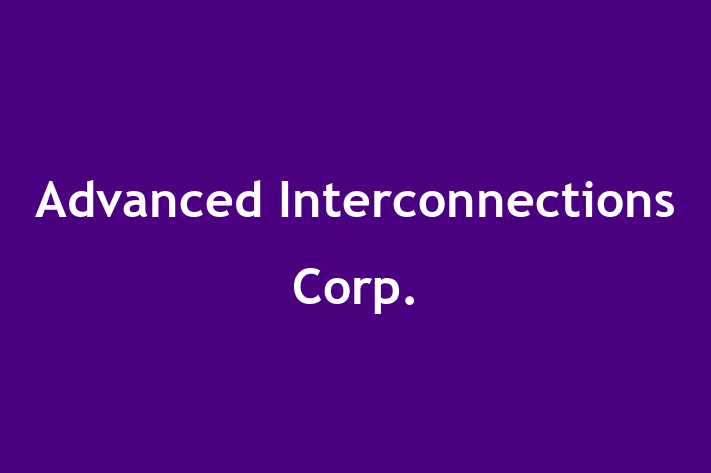 Personnel Management Advanced Interconnections Corp.