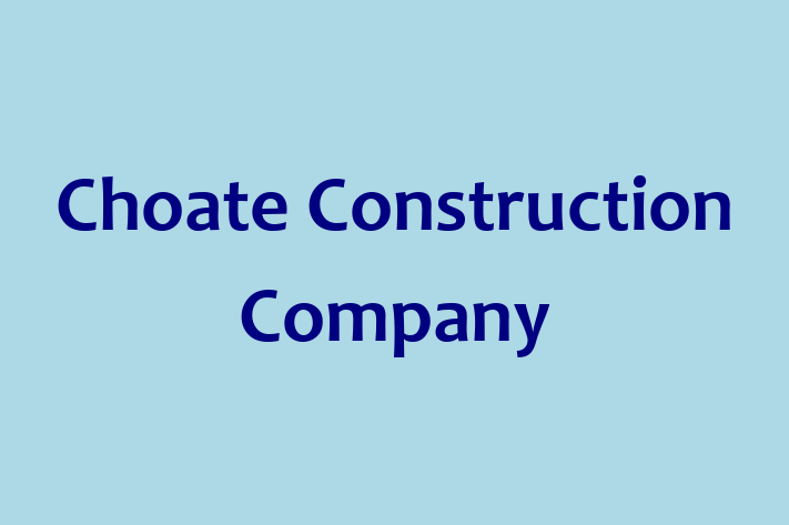 Employee Resource Management Choate Construction Company