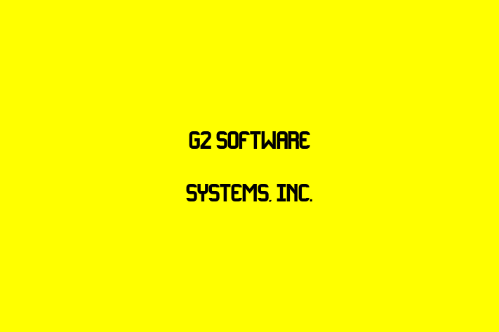 Technology Solutions Firm G2 Software Systems Inc.