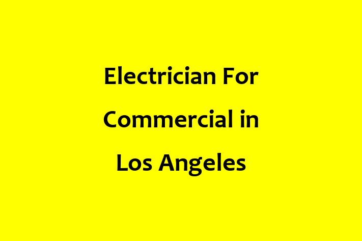 Electrical fitters Electrician For Commercial in Los Angeles