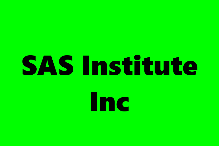 Technology Solutions Firm SAS Institute Inc