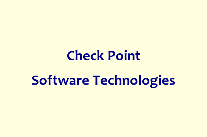 Software Consultancy Check Point Software Technologies