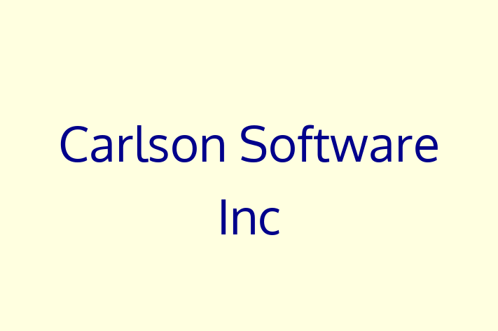 Software Engineering Company Carlson Software Inc