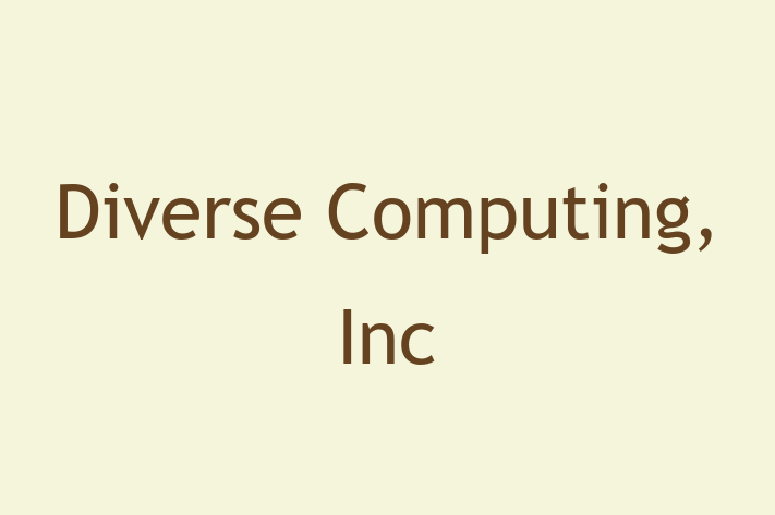 Software Solutions Provider Diverse Computing Inc