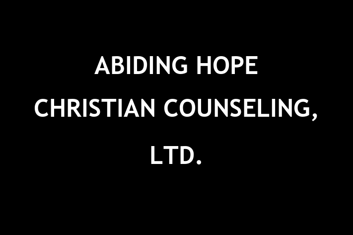 Human Resource Management ABIDING HOPE CHRISTIAN COUNSELING LTD.