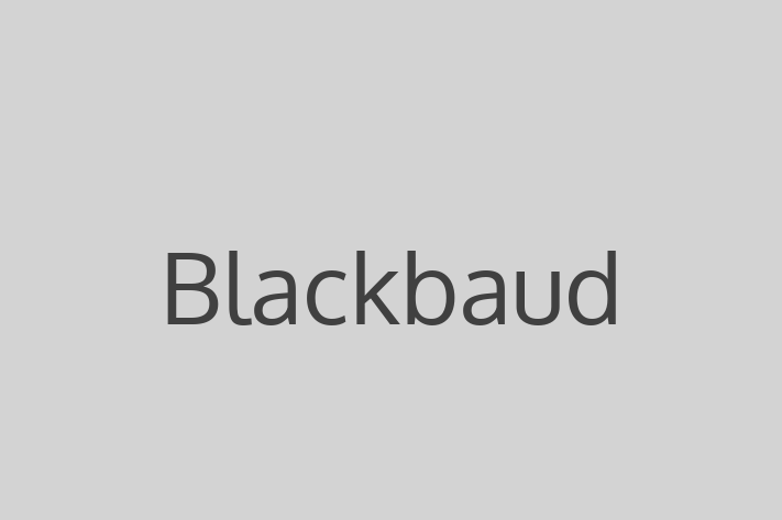 Technology Solutions Firm Blackbaud