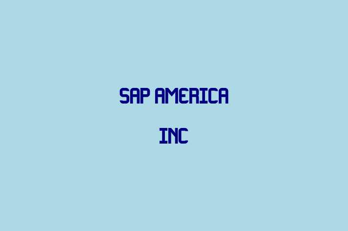 Tech Solutions Company SAP America Inc