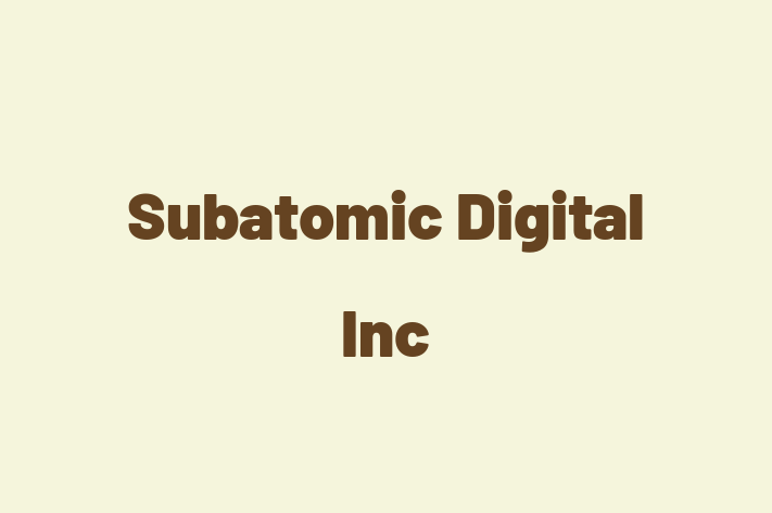 Technology Company Subatomic Digital Inc