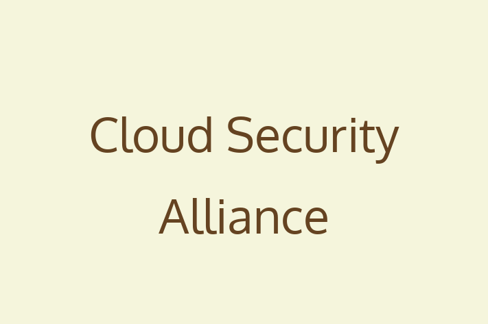 Tech Firm Cloud Security Alliance