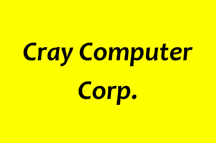 Employee Resource Management Cray Computer Corp.