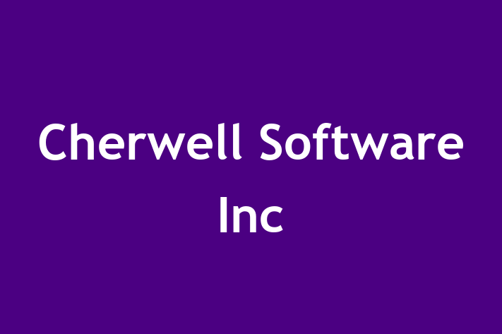 Software House Cherwell Software Inc