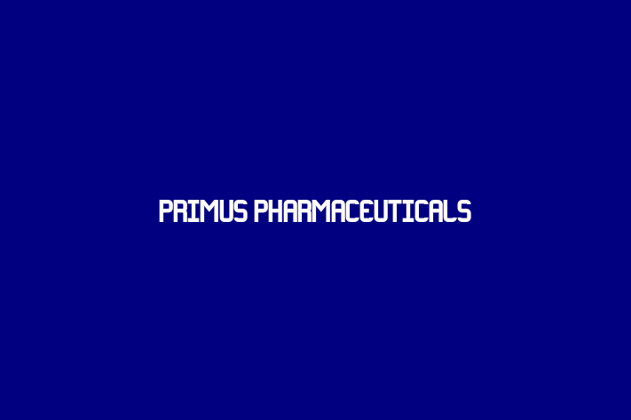 Human Capital Management Primus Pharmaceuticals