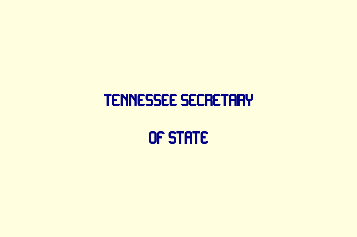 Workforce Management Tennessee Secretary of State