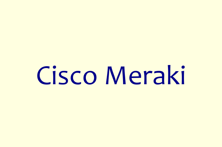 Software Consultancy Cisco Meraki