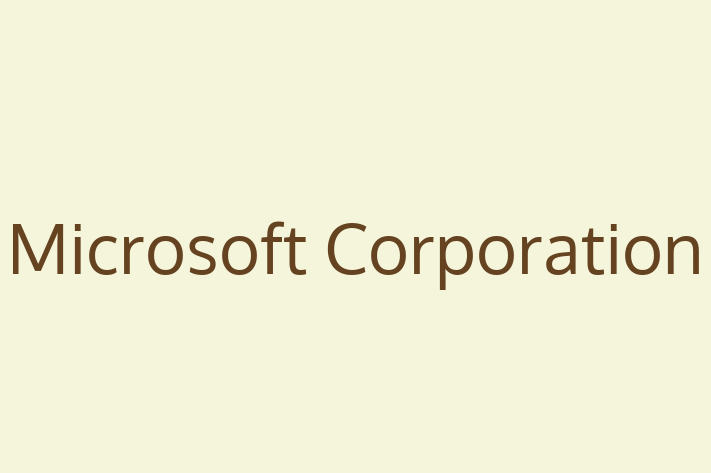 Digital Solutions Provider Microsoft Corporation