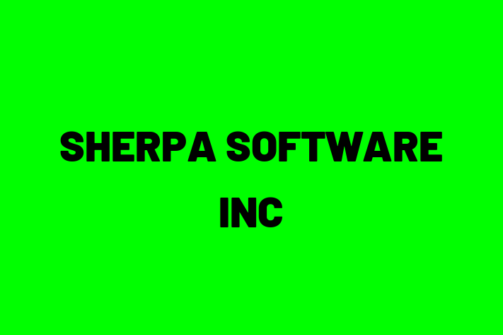 Software Services Company SHERPA SOFTWARE INC