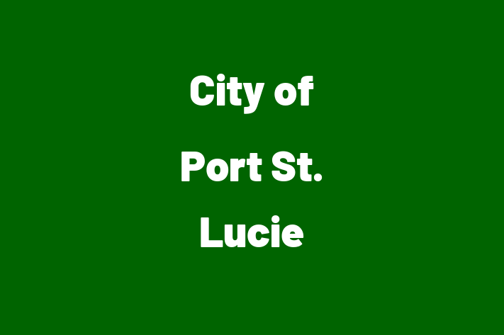 Personnel Management City of Port St. Lucie