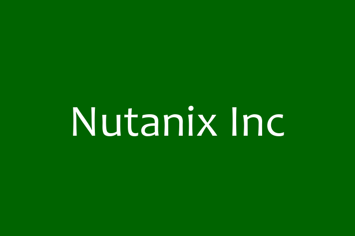 Software Consultancy Nutanix Inc