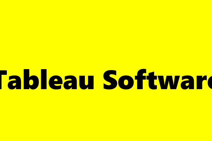 Software Development Company Tableau Software