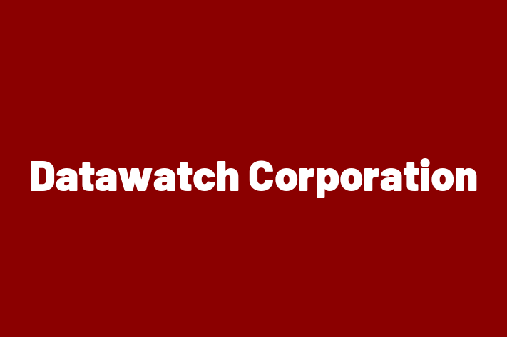 Software Development Firm Datawatch Corporation