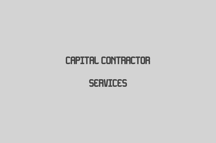 HR Administration Capital Contractor Services