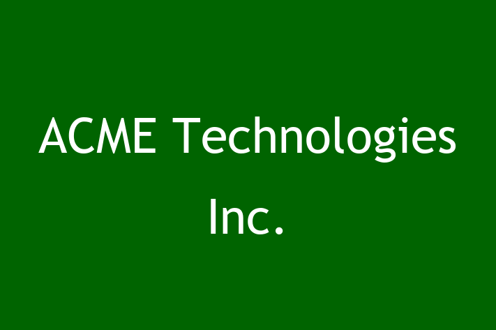 Technology Company ACME Technologies Inc.