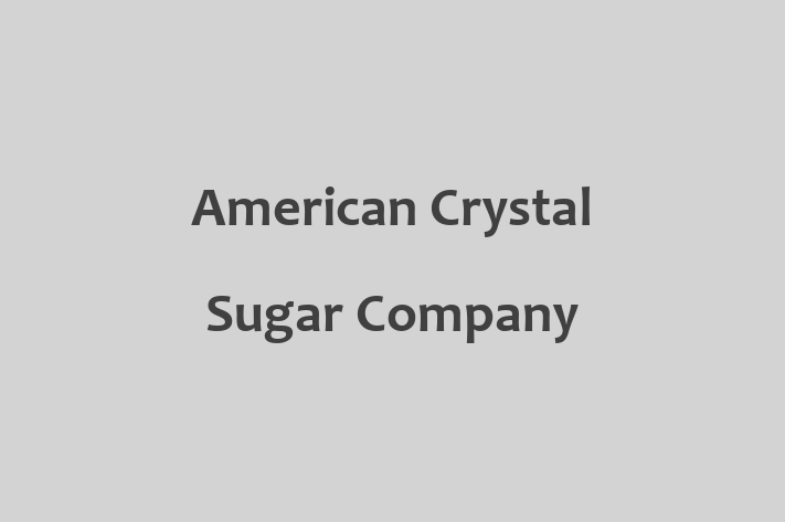 People Management American Crystal Sugar Company