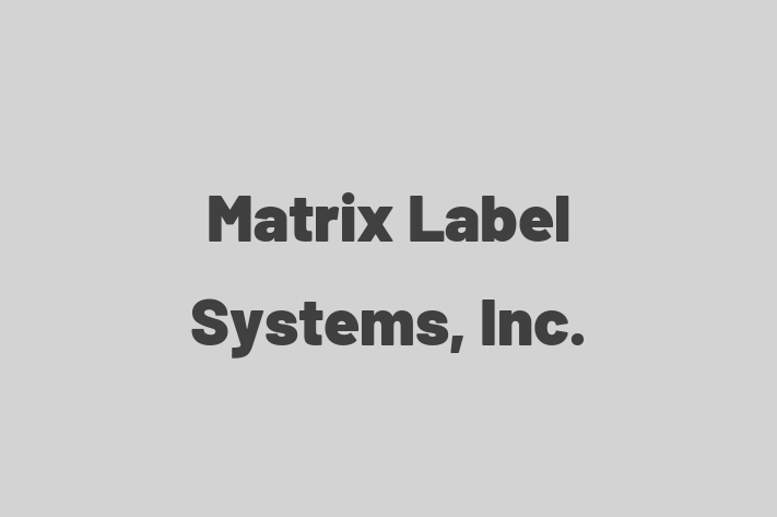 People Management Matrix Label Systems Inc.