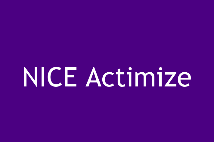 Software Consultancy NICE Actimize