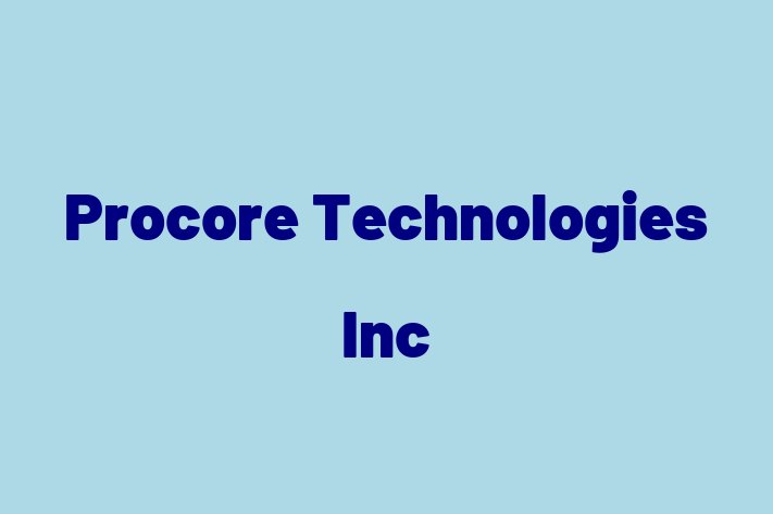 Application Development Company Procore Technologies Inc