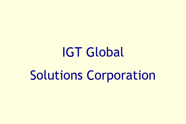 Software House IGT Global Solutions Corporation