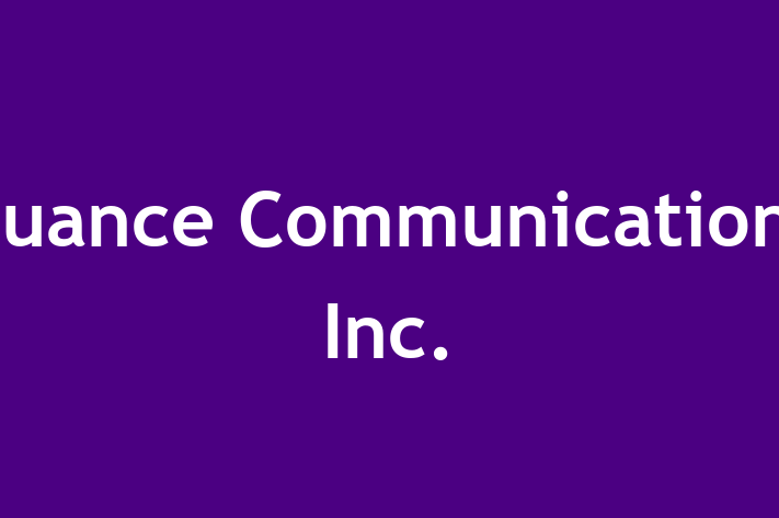 Application Development Company Nuance Communications Inc.