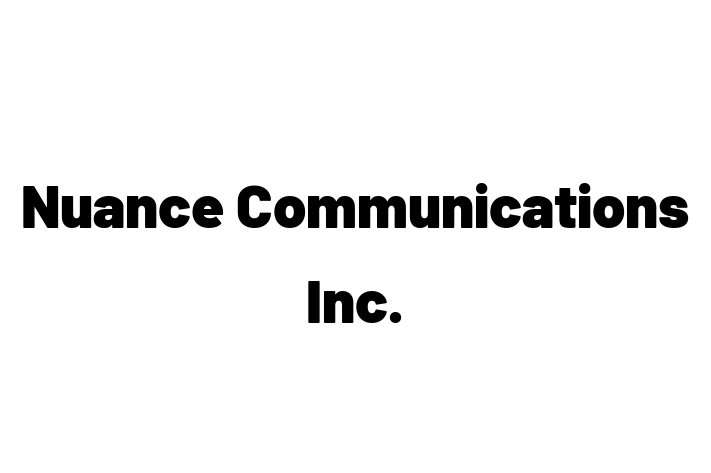 Software Services Company Nuance Communications Inc.