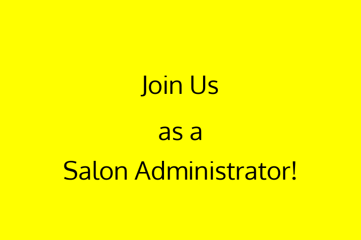 Join Us as a Salon Administrator