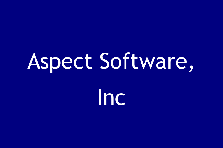 Software Solutions Provider Aspect Software Inc