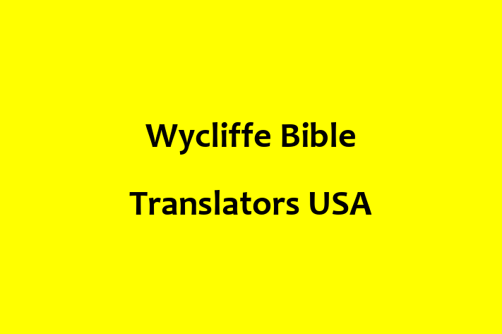 Labor Relations Wycliffe Bible Translators USA